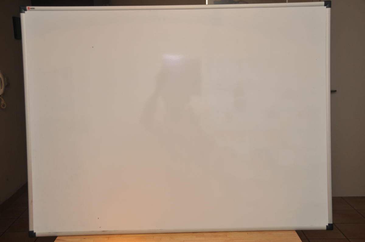 A clean whiteboard A clean whiteboard